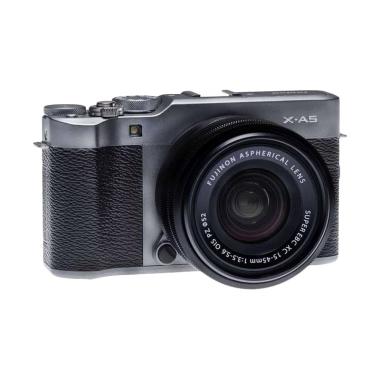 Fujifilm X-A5 Kit 15-45mm RESMI+ [F ... ra Mirrorless Dark Silver