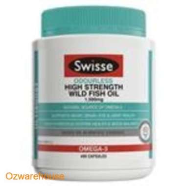 Swisse Ultiboost Odourless High Strength Wild Fish Oil 1500mg 400 Caps