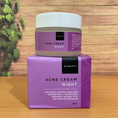Scarlett Acne Night Cream / Acne Cream Malam - 20gr