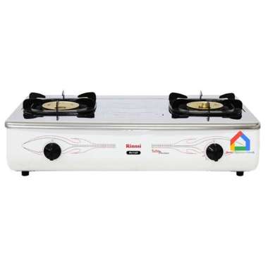 Rinnai RI 712 T Kompor Gas 2 Tungku [Api Turbo] Putih