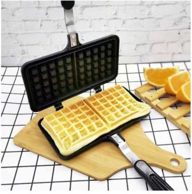 Cetakan Waffle croffle maker double pan