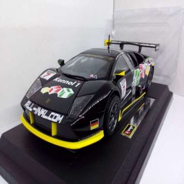 Diecast Miniatur Mobil Lamborghini Murchielago GT Original Asli Burago