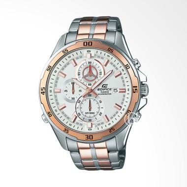 CASIO Edifice Illuminator Jam Tangan Pria [EFR-547SG-7A/ Original] Silver-Rose Gold