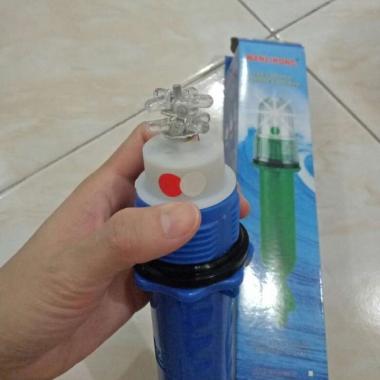 LAMPU NELAYAN ,FISHNET SIGHT, TORPEDO 10 LED (2 WARNA LAMPU) - MERAH HIJAU
