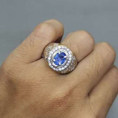 Batu Cincin Akik Asli Blue Safir Ceylon Srilangka
