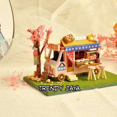 DIY Miniatur ODEN BUS SHOP TC8-4 LED Puzzle Craf