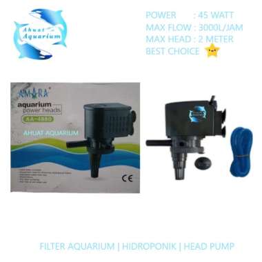 MESIN POMPA AIR AMARA AA-4880 (FILTER AQUARIUM HEAD PUMP)