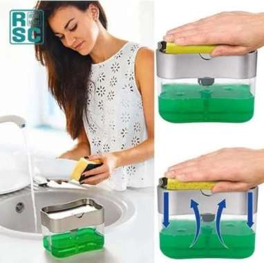 Multihomeware Dispenser Kotak/Tempat Sabun Cuci Piring/Dispenser Sabun Cuci Piring