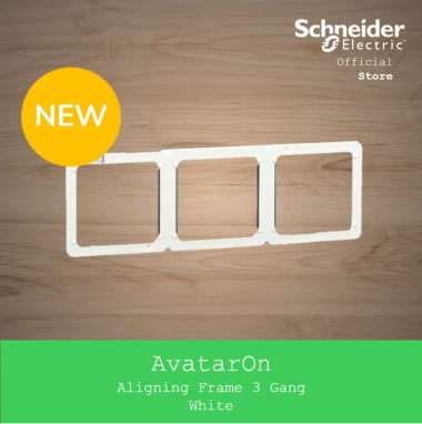 Schneider Electric AvatarOn Aligning Frame 3 Gang Putih - E8331_36_WE