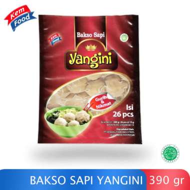 Yangini Bakso Sapi - Beef Ball 26 pcs 390gr