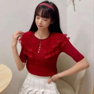 Harga Korean Style Wanita Blouse Lengan Pendek Terbaru November 2021 Biggo Indonesia