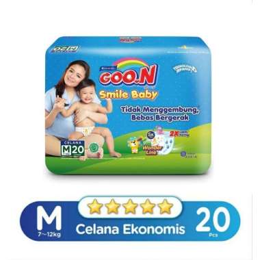 Promo Harga GOON Smile Baby Pants M20 20 pcs - Blibli