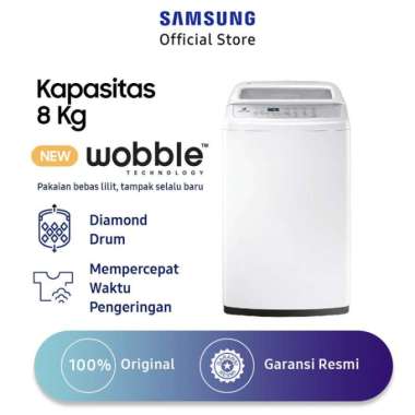 MESIN CUCI 1 TABUNG SAMSUNG WA80H4200 WOBBLE 8KG DEPOK