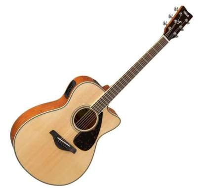 Yamaha FSX820C Small Body Solid Top Cutaway Acoustic-Electric Guitar,