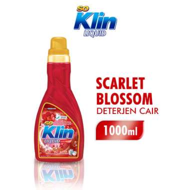 Promo Harga So Klin Liquid Detergent + Anti Bacterial Red Perfume Collection 1000 ml - Blibli
