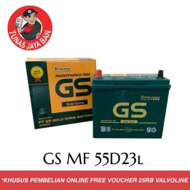 Aki kering GS MF 55D23L Baru ORI
