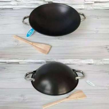 BIMA NS050 WAJAN BESI KUALI BIMA 30CM LAPISAN ANTI LENGKET WAJAN BIMA ORI 100% Multicolor