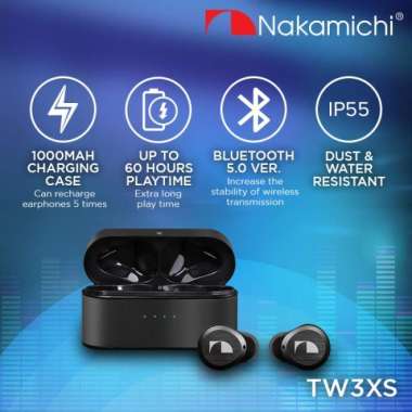 Nakamichi TW 3XS Plus Earphone - Black Multicolor