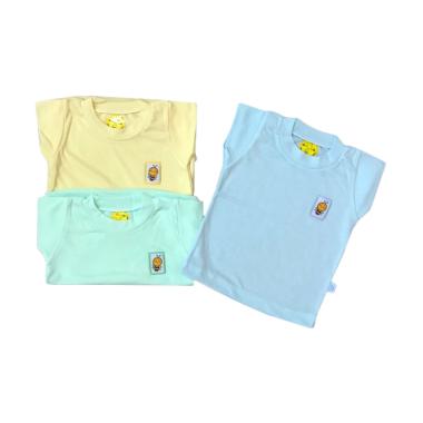 Sachibee Atasan Oblong Pendek Baju Tidur Bayi [3 pcs]