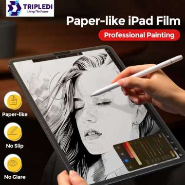 TRIPLEDI Anti Gores Film iPad Pro M1 2021 11 inch Gen 3rd Paper Like Matte PET Pelindung Layar Table