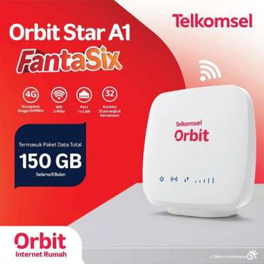 Telkomsel Orbit Star A1 Modem Router Modem Wifi 4G Free Perdana Orbit