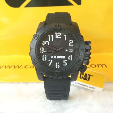 Caterpillar CAT Watch Baricade LK111.21 Full Black Analog Original Jam Tangan Pria
