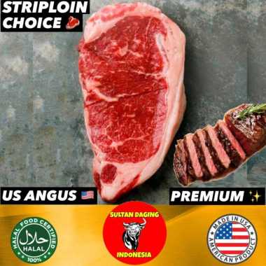 USDA STRIPLOIN CHOICE PREMIUM ANGUS BEEF 240 GRAM IMPORT DARI USA/ STRIPLOIN USDA/ US CHOICE STEAK/
