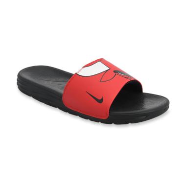 NIKE Benassi Solarsoft NBA Slide Me ...  - Black Red [917551-600]
