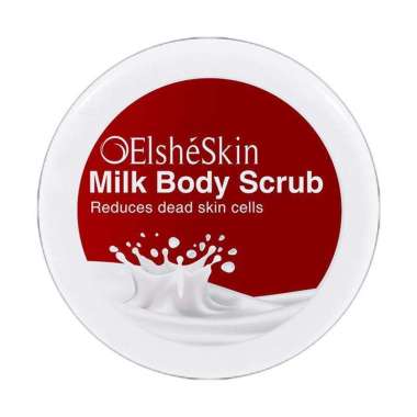 ElsheSkin Milk Body Scrub - Lulur Mandi - Lulur Pencerah Kulit Badan Kusam - Lulur Pelembab Kulit Ba