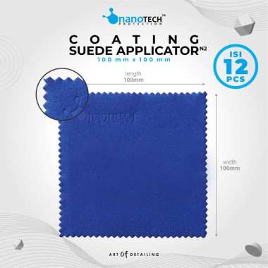 KAIN SUEDE APLIKATOR NANO CERAMIC COATING 12Pcs - NANOTECH PROTECTION - SUEDE CLOTH PREMIUM QUALITY