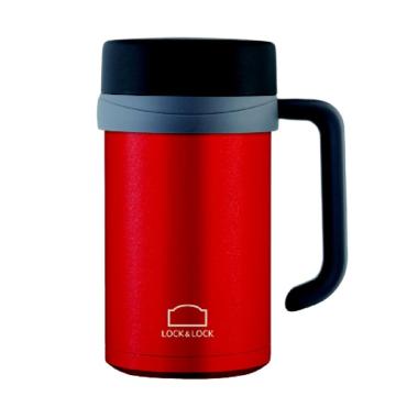 LOCK & LOCK New Model Basic Table Mug Hot & Cool Tumbler [500 mL] Red