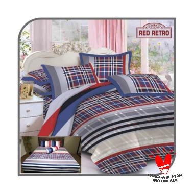 Rumindo Bed Comferter Red Retro Bed Cover