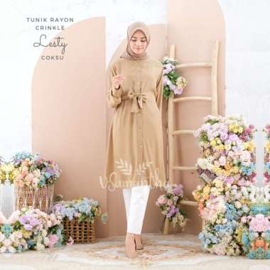 vSamantha - Tunik Rayon Crinkle Premium Lesty Coksu