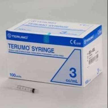 Spuit 3 cc Terumo per box isi 100 pcs