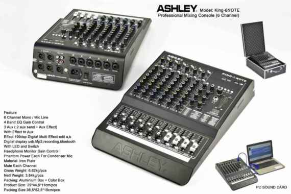 Mixer ASHLEY KING 6 NOTE / KING6NOTE / KING 6NOTE ORIGINAL ASHLEY