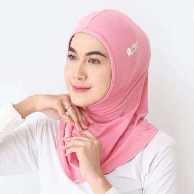 Hijab Sport Olahraga Gym Lari Renang Kerudung Instant SPORT PINK