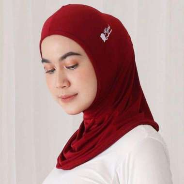Hijab Sport Olahraga Gym Lari Renang Kerudung Instant SPORT MAROON