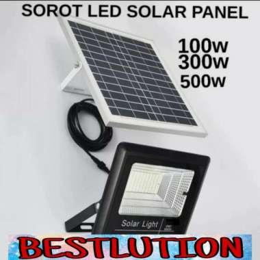 lampu sorot led solar cell 500watt lampu tembak tenaga surya 500 watt ORIGINAL 100 % Multicolor