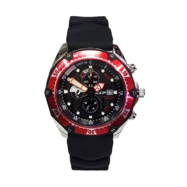 Expedition Chronograph St-Steel Jam Tangan Pria [EXP3007MC] + Box Set Free 1 Pcs Rubber Strap Black 