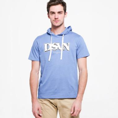 DSVN Ralphy Printed T-Shirt with Hoodie Pria - Blue