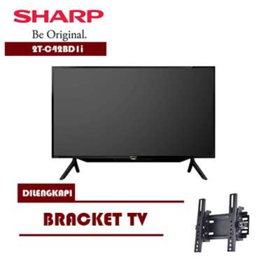 SHARP 2T-C42BD1i LED TV 42 inch Digital TV Dilengkapi Bracket - KHUSUS JABODETABEK