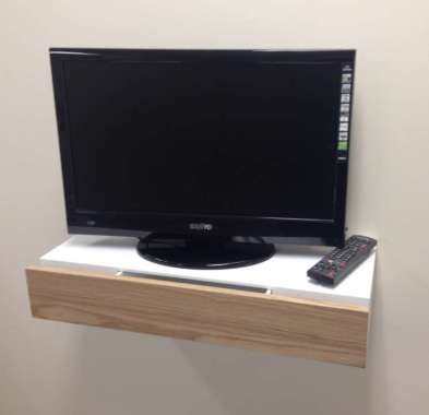 TwinsJ. Ambalan melayang dengan laci. Rak dinding modern. Rak minimalis. Hpl