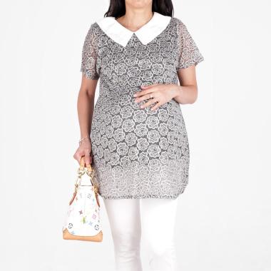 HMILL 1651 Blouse Hamil & Menyusui - Grey