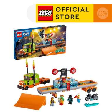 LEGO City 60294 Stunt Show Truck (420 Pieces), Mainan, Building Block, Toys