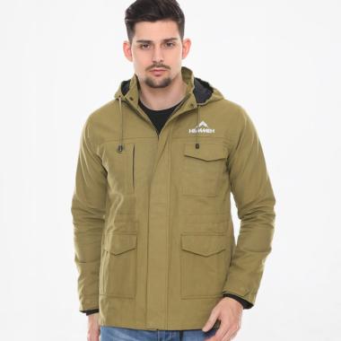 HEMMEH Jaket Parka Pria - Coklat