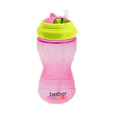 Brother Max Swivel Straw Bottle - Pink Green Pink Green