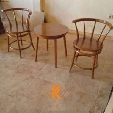 KURSI DAN MEJA TERAS MINIMALIS KAYU JATI