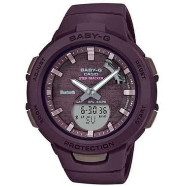 CASIO ORIGINAL - CASIO BABY-G BSA-B100AC-5ADR - JAM TANGAN WANITA JAM WANITA - RUBBER BABYG BABY G C