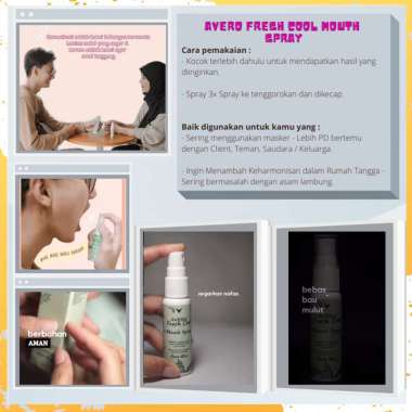 Parfum Mulut, Pengharum Mulut & Penyegar Mulut AVERO Fresh Cool Mouth Spray