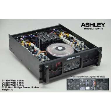 Power Ashley TDX 1.8 TDX1.8 Profesional Power Amplifier TD Class